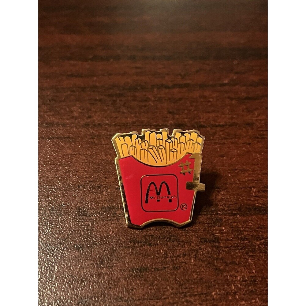 McDonald's French Fries #1 Employee Lapel Hat Pin‎
